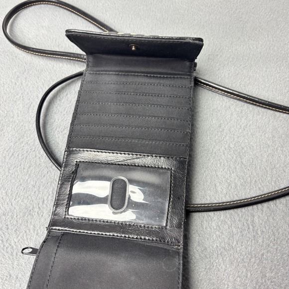 Nine & Company Wallet Crossbody Bag Womens One Size Black Phone Purse ID Window - Picture 7 of 9